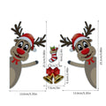 Christmas elk bell magnetic bumper stickers with reflective luminous properties on car door