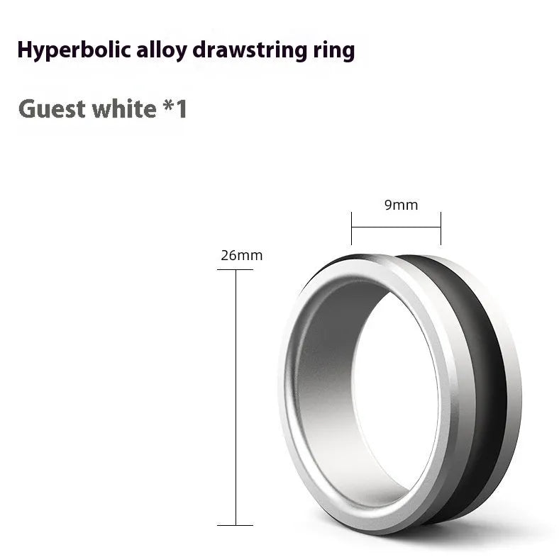 Orange and silver alloy fishing hand guard pull ring tool with non-slip grip