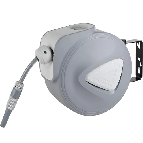 Automatic retractable hose reel with 10m PVC pipe for car washing and garden watering
