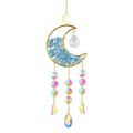 K9 crystal moon pendant car accessory hanging from rear view mirror