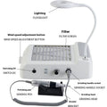 White multifunctional nail polishing machine with integrated vacuum cleaner system