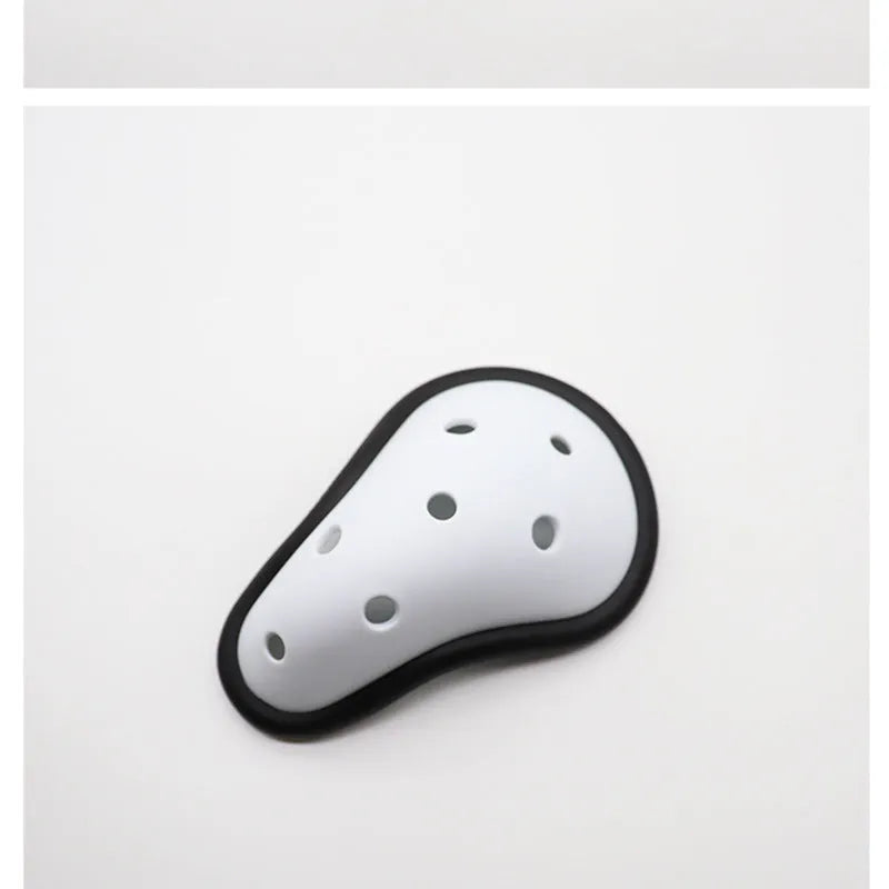 Rubber sports genital protector for adult and children sizes in contact sports