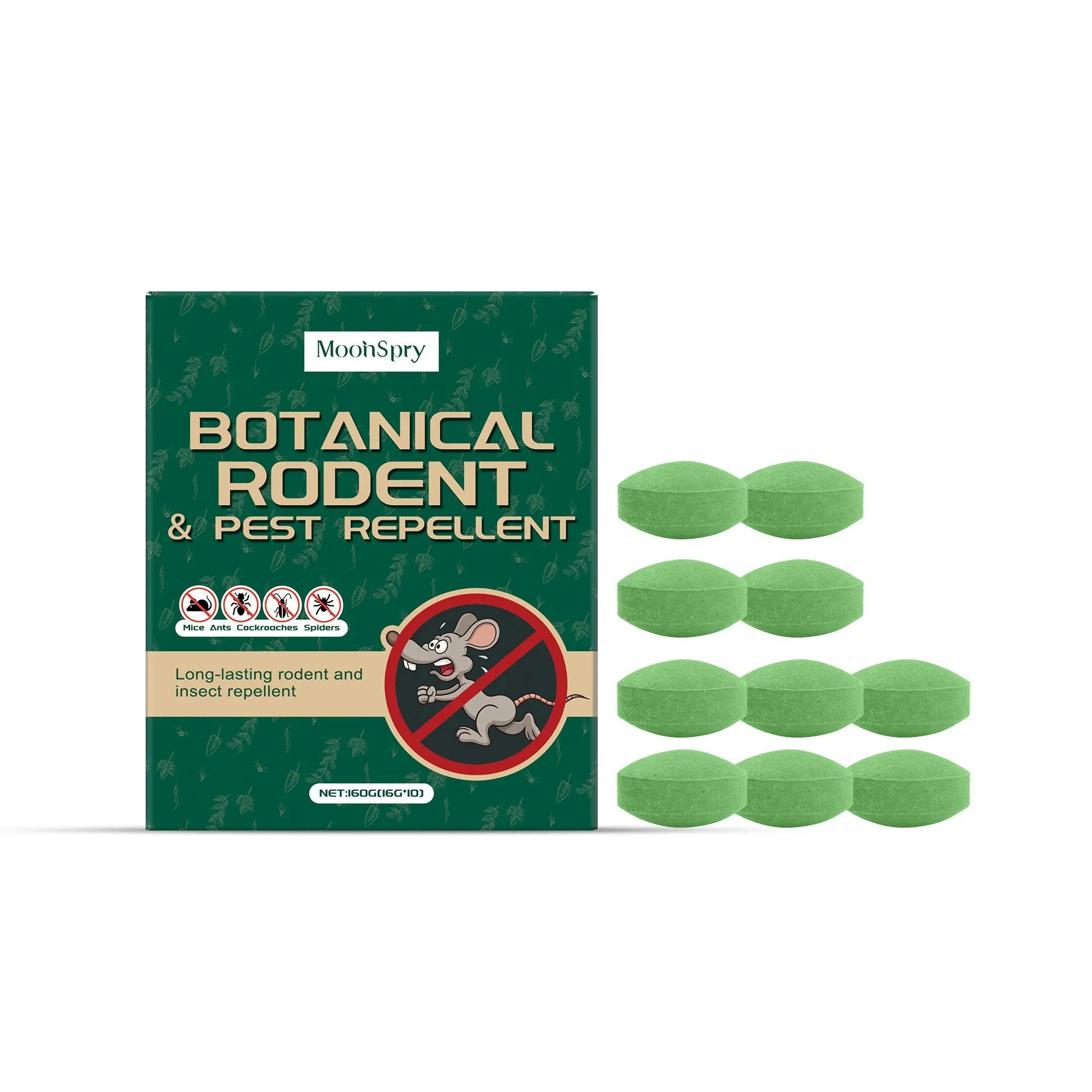 Anti-mouse repellent pills in mesh bags for warehouse and household rodent protection
