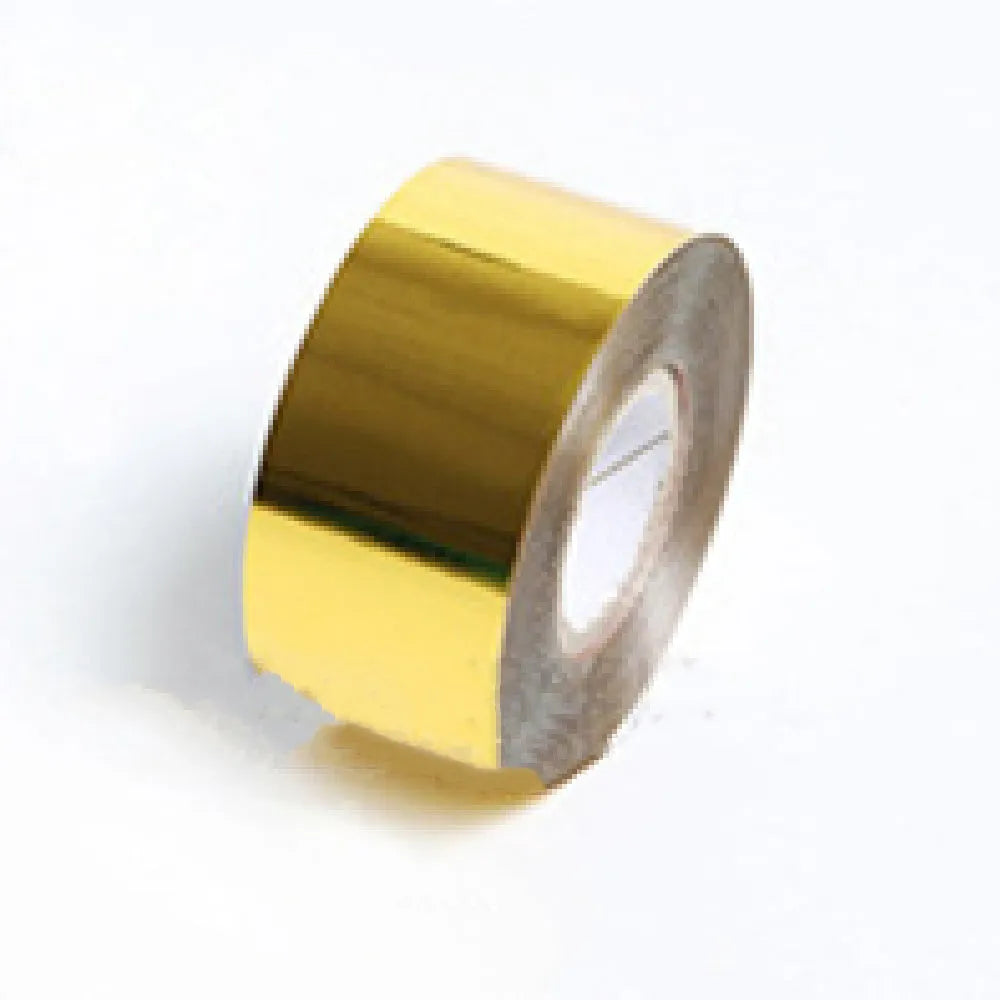 Roll of electrochemical aluminium hot foil stamping paper for leather and plastic branding.