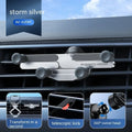 Aluminium alloy car air vent mobile phone bracket holder with snap-on installation