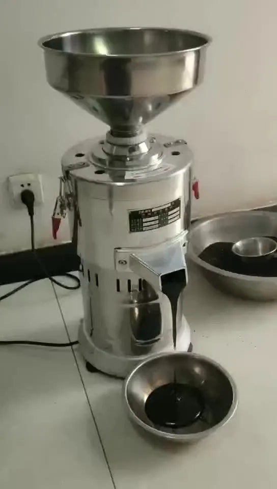 Small household sesame paste grinding machine with stainless steel construction