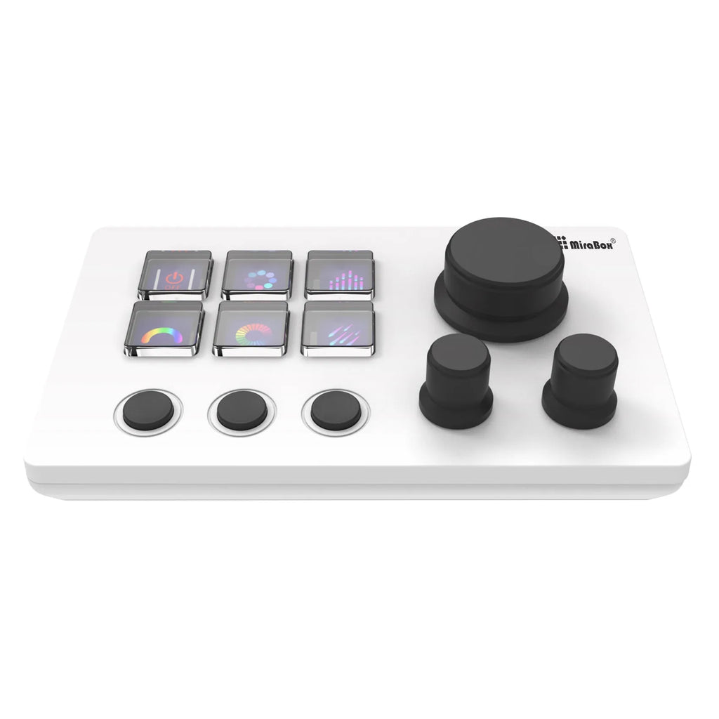 Black and white visual keyboard N3 keypad with silicone gel keys and 2 metre cable