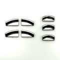 Black glitter decorative sticker for car window lift button on adhesive backing