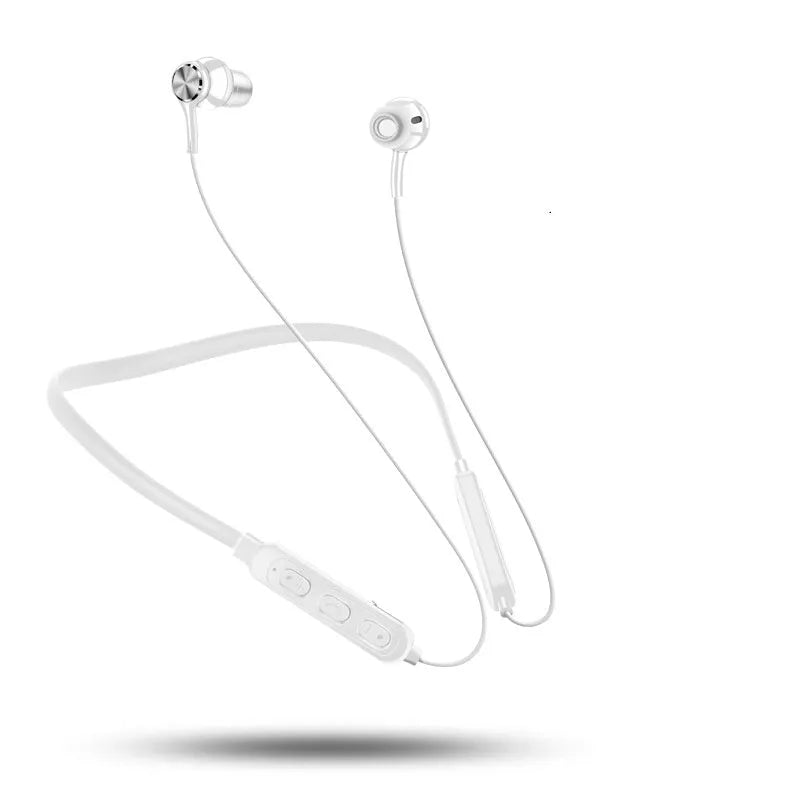 G03 black sports Bluetooth earphones with neckband design and bilateral earpieces