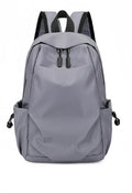 Oxford cloth backpack for men in black or gray with breathable design and polyester cotton lining