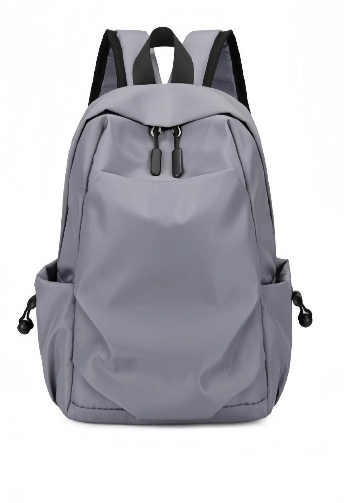 Oxford cloth backpack for men in black or gray with breathable design and polyester cotton lining