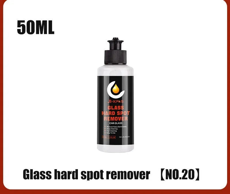 Glass oil film remover cleaning cream paste in packaging for car windscreen and window decontamination