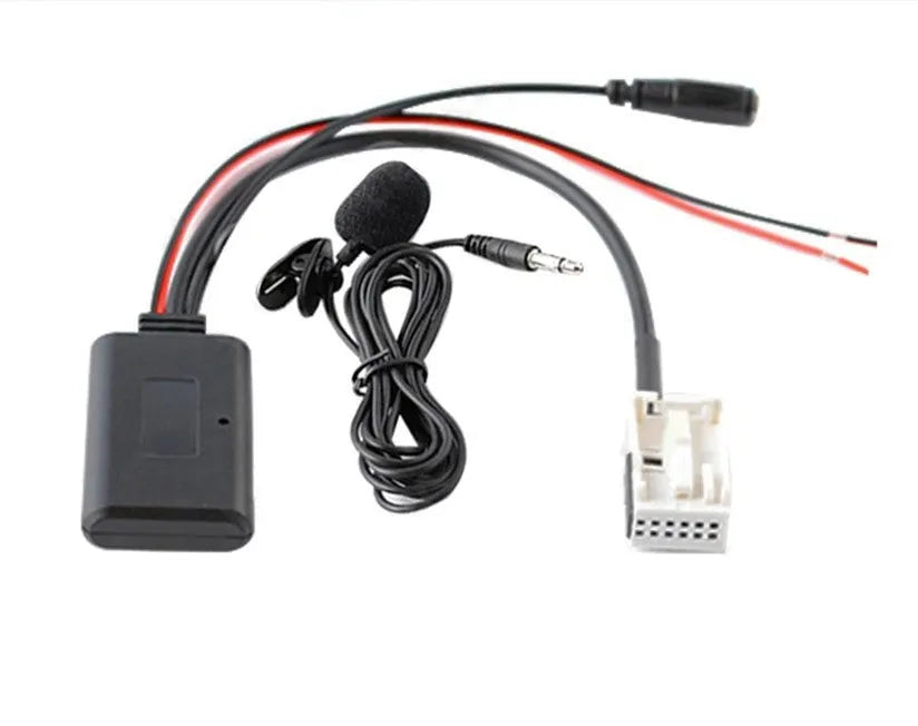 Bluetooth audio adapter cable for Citroen and Peugeot car stereos with RD4 units.