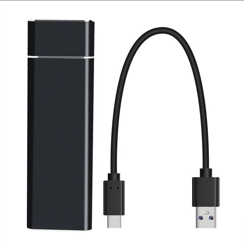 Sapphire blue portable solid state external hard drive with metal shell