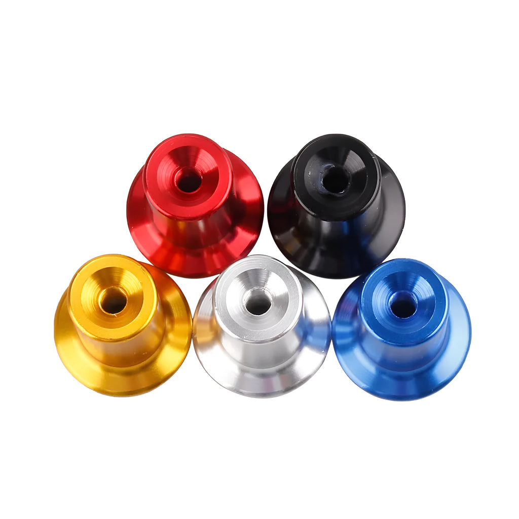 Aluminium alloy handbrake cap for hydraulic systems in black, blue, gold, red, or silver