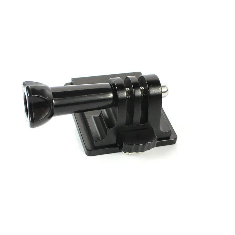 Black aluminium alloy and plastic helmet holder extension with quick release bracket for GoPro Hero 3 and Hero 4 cameras