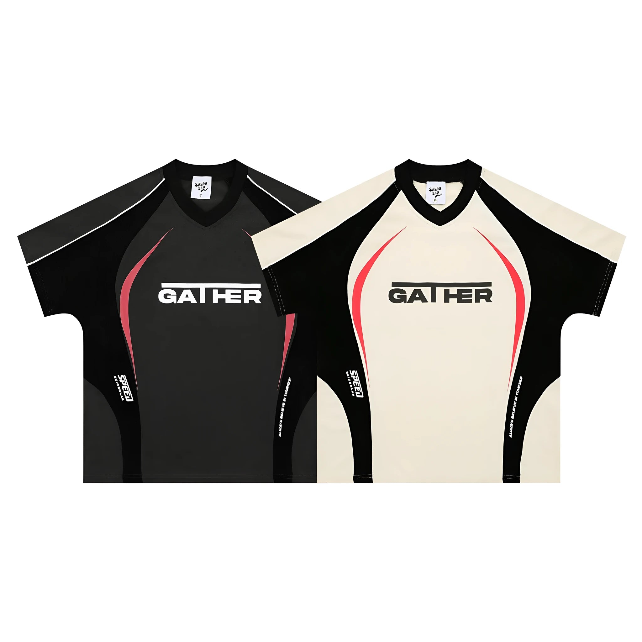 Men's loose fit t-shirt with colour matching letters print in black or apricot colour