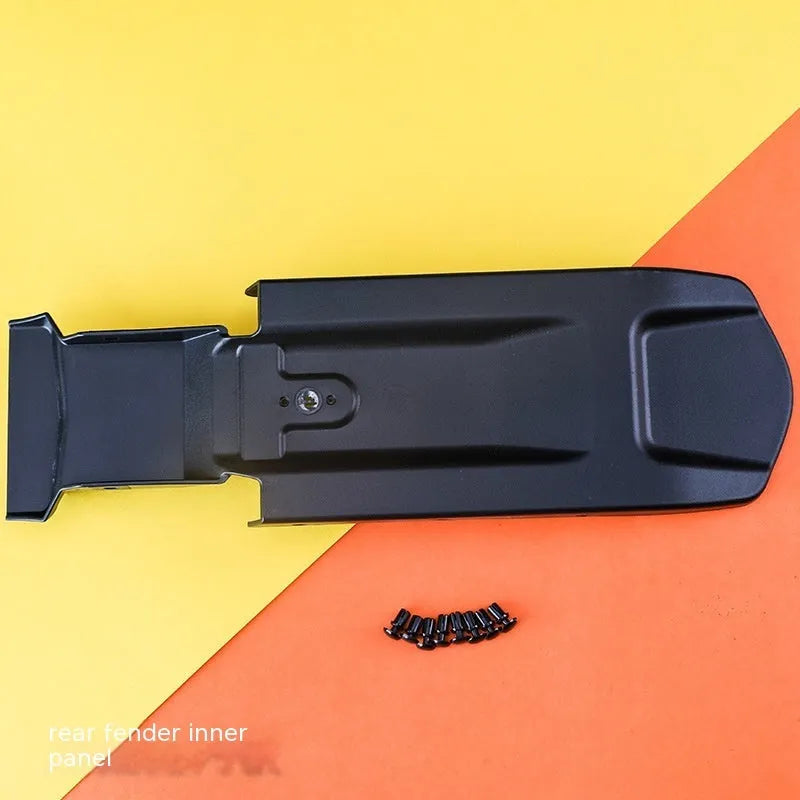 Carbon fibre lengthened rear mudguard and inner plate for Light Bee electric off-road bicycle