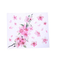 Cherry blossom flower design vinyl car sticker shown in two size options.