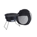 Small folding round ice stove grill set for 1-2 people with mesh and packaging.
