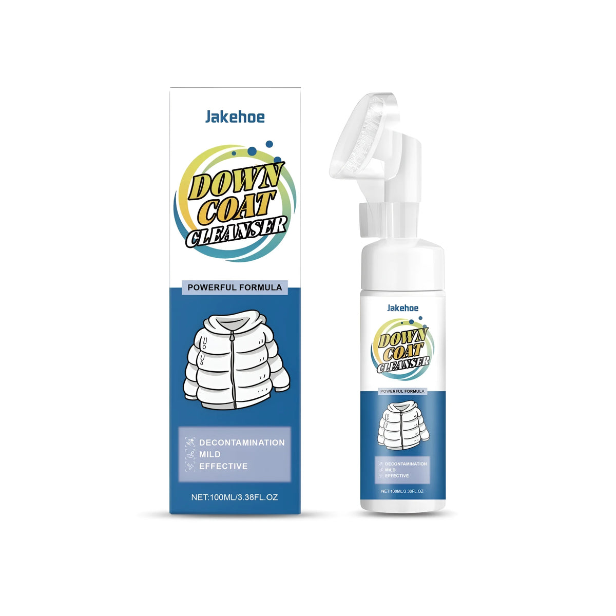 100ml bottle of down coat cleaning fluid detergent for winter coats and jackets