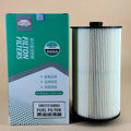 Iveco fuel filter with part numbers 5801516883 and 5801439821, showing folding filter element