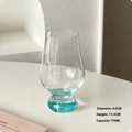 Glass goblet with bamboo pipe design or tiger beer stein shape in medieval French style