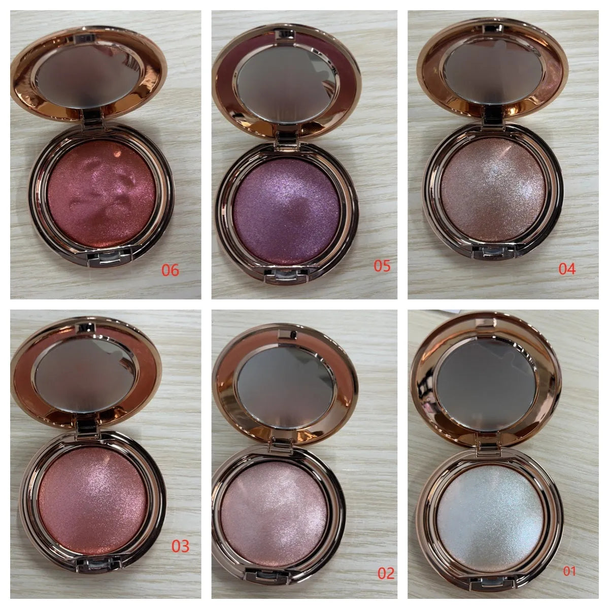 C-F019 Shining High Gloss paint set with six colour options 01 to 06 for decorative use
