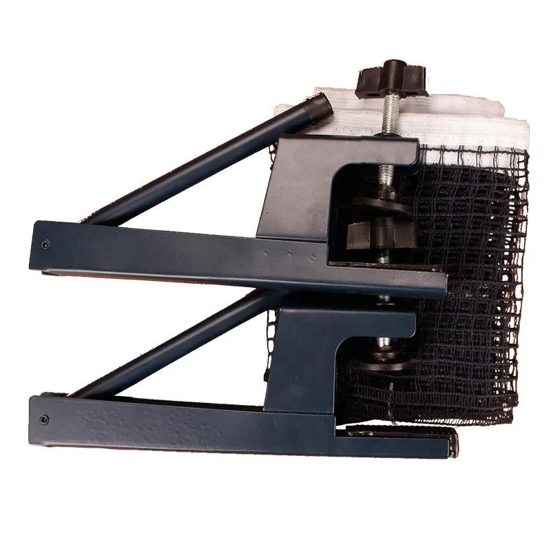 Table tennis post set with thickened universal clips for indoor open grid tables