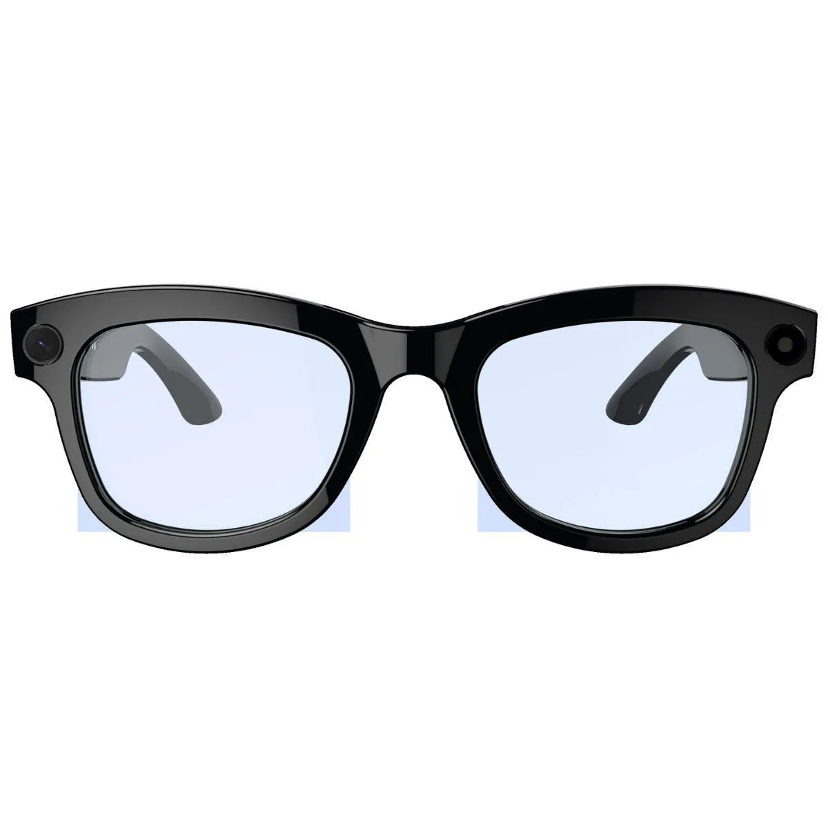 M01 AI Translation Video Glasses with HD camera on black and transparent lens options