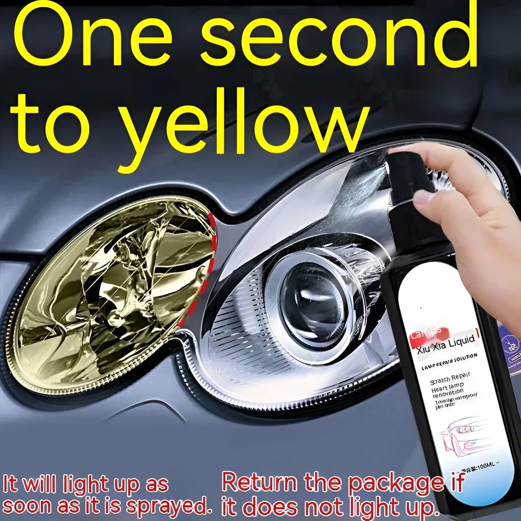 100ml bottle of car headlight restoration liquid for plastic lens oxidation removal
