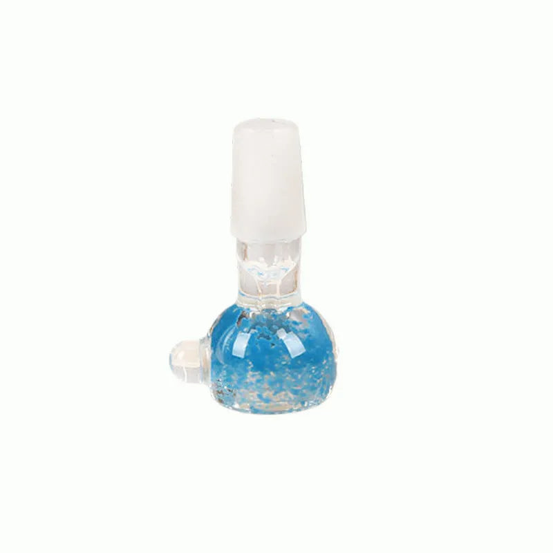 7cm transparent glass trumpet pipe cigarette holder in geometric shape