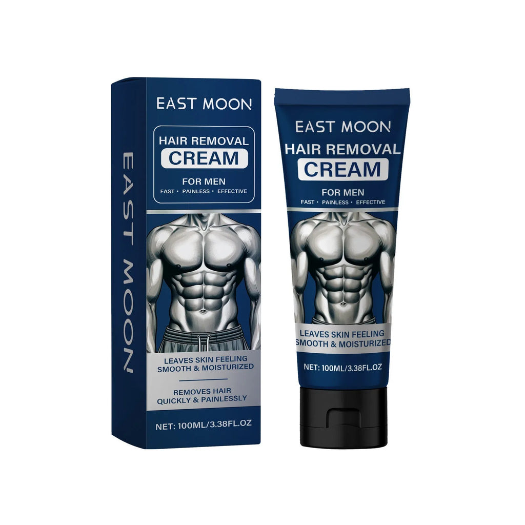 100ml bottle of men's mild hair removal cream for beard, armpit, hand and leg