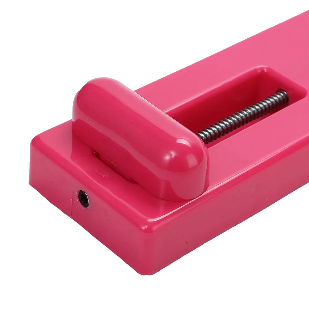 Pink and white ballet foot trainer with rotating shaping device for dancer instep strengthening