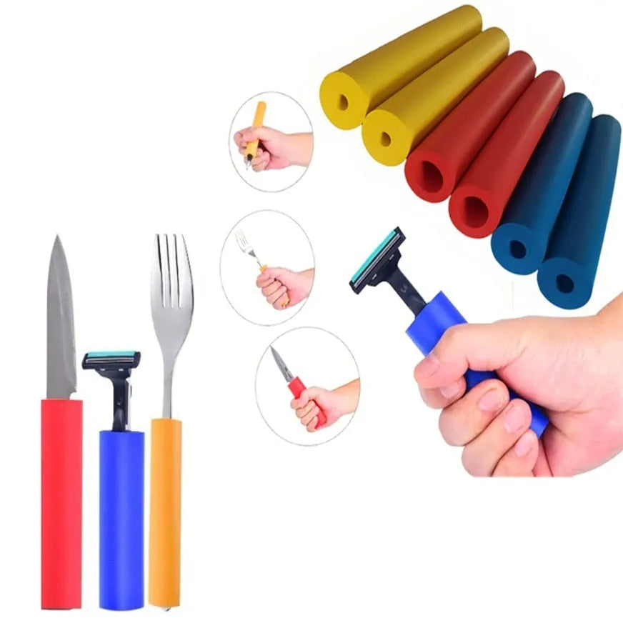 Rubber grip hose for tableware and pen tools showing inner diameter options of 10mm and 18mm