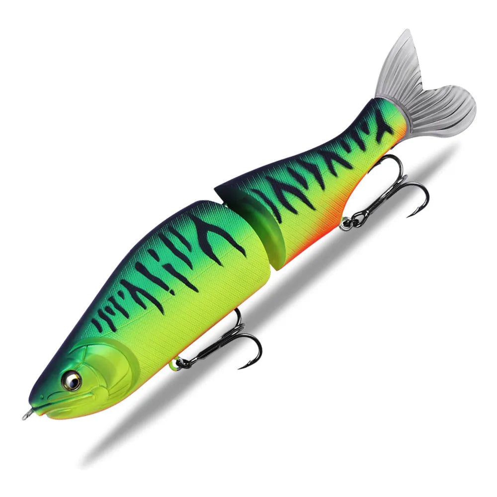 185mm hard plastic fashion tossing bass fishing swimming bait lure on a blue background.