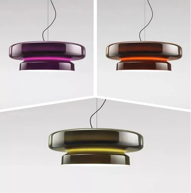Modern glass chandelier ceiling light with 36cm dimensions and four light colour options for bedroom