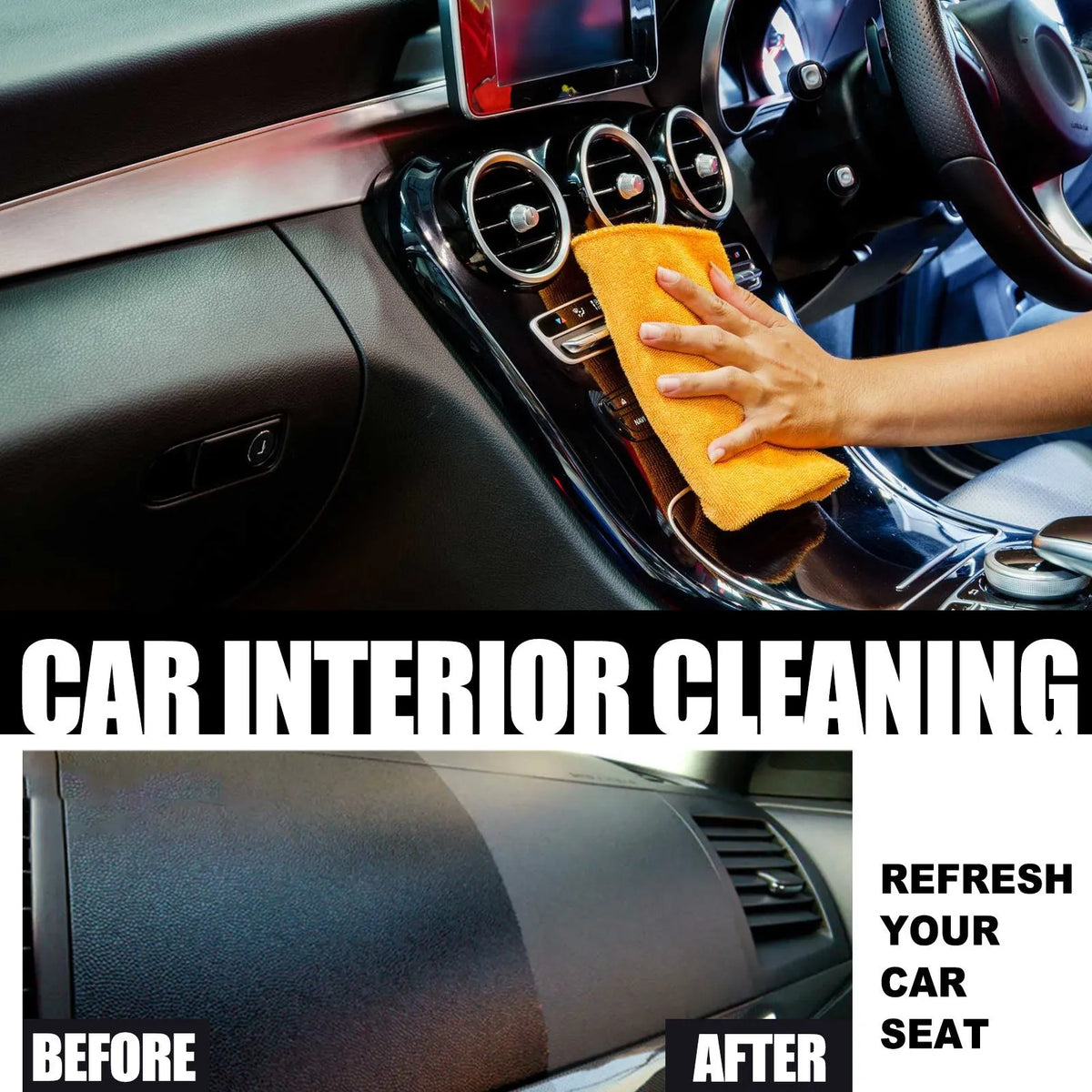 120ml car interior renovation cleaner bottle for leather and plastic surfaces