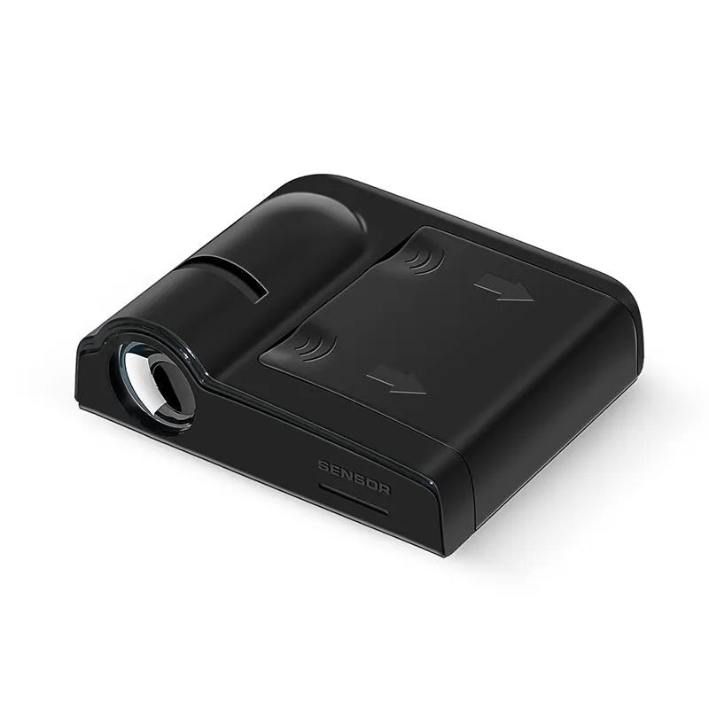Black or beige car decorative projection radium lamp with ABS plastic shell measuring 6.5cm long