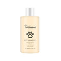 Bottle of mild dog shampoo for soft fur, showing 100ml and 300ml size options