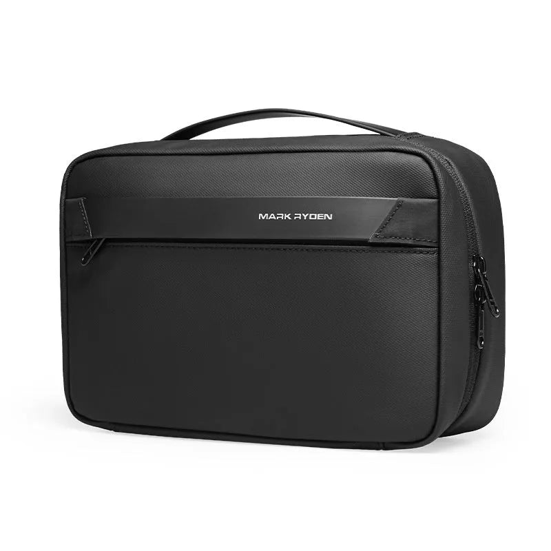 Men's portable Oxford cloth toiletries storage bag with wet and dry separation compartments.