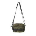 Men's street style messenger bag in solid colour with crossbody strap and nylon construction