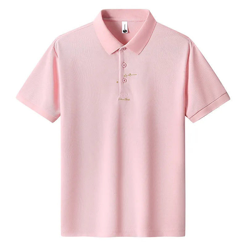 Men's casual cotton loose fit short sleeve t-shirt with a letters print, shown in multiple colours.