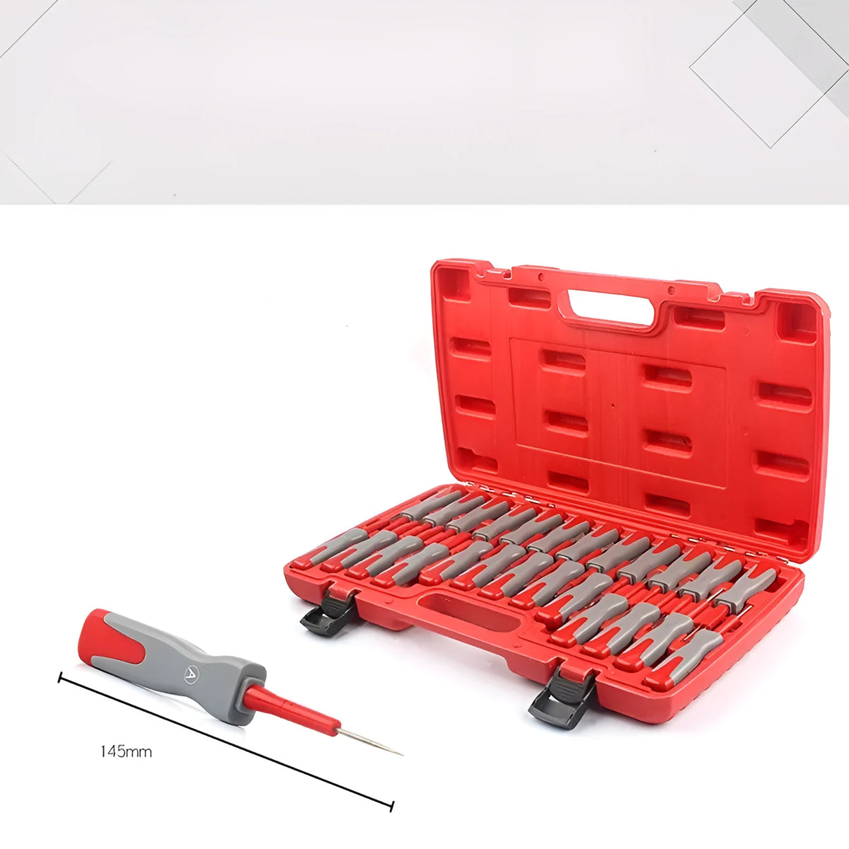 25-piece car terminal removal tool set for automotive electrical connector pin extraction