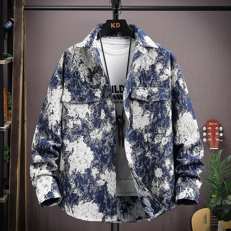Casual lapel shirt coat with long sleeves and straight hem in multiple colour options