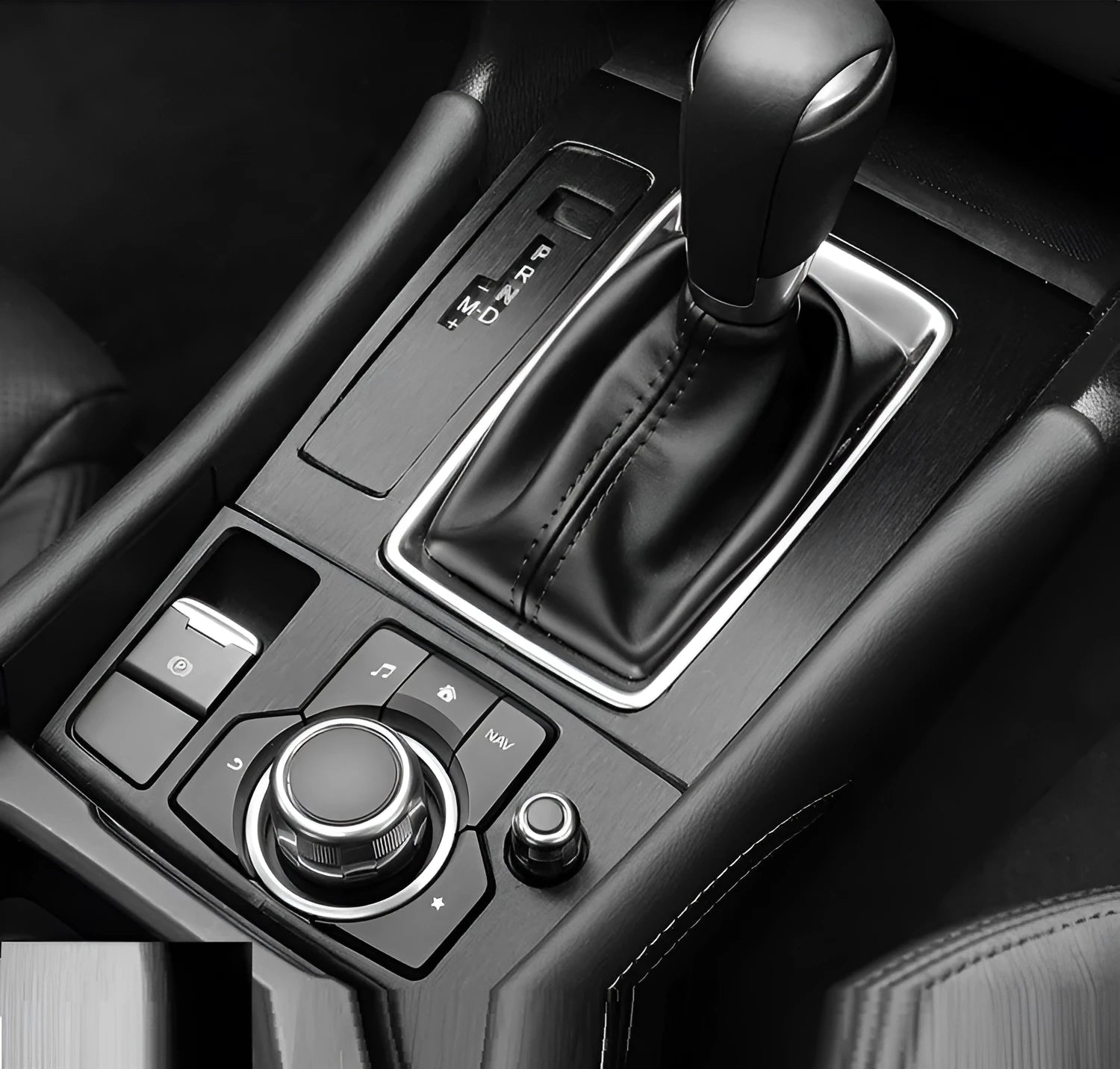 Pre-cut matte black vinyl sticker kit for Audi Volkswagen Seat interior centre console and dashboard