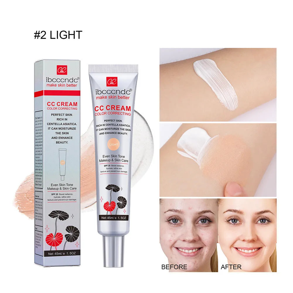 Erborian CC Cream tube with Centella Asiatica for colour correction in dark and light shades