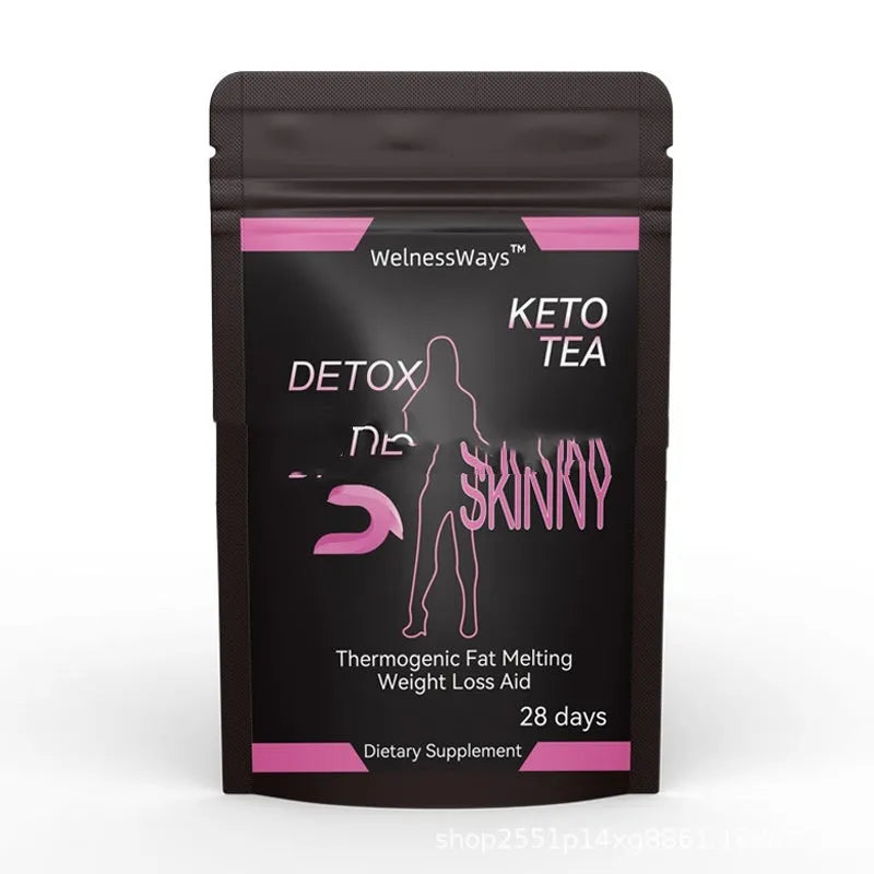 28 Days Slim Flat Tummy Tea for Women herbal tea collection with multiple tea bags