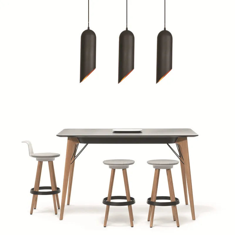 Retro iron art chandelier with matte black finish for bedroom or living room ceiling