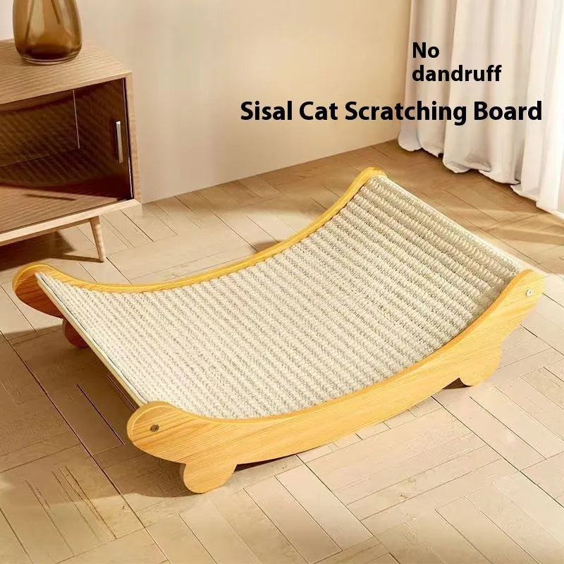 Sisal cat scratch board in pastoral style design with large and small size options